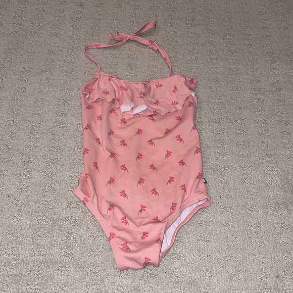 Oeuf Other - Oeuf Floral Halter Bathing Suit w/ Ruffles